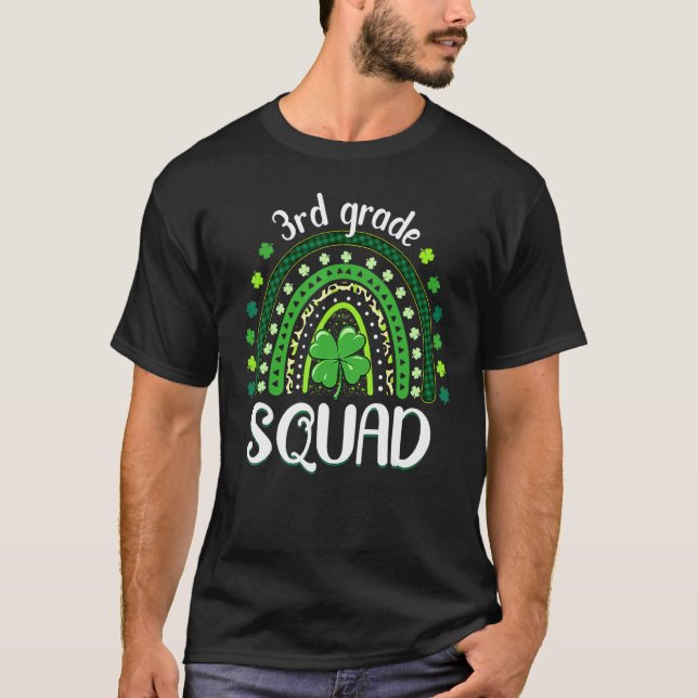 3:e klassens trupp lärare regnbåge St. Patrick's D T Shirt (Framsida)