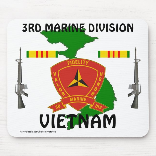 3:e marindiv Vietnam Mousepad 1/wr Musmatta (Framsidan)