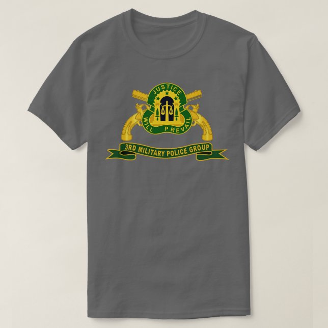 3:e militära polisgruppen (Br Ribbon) T Shirt (Design framsida)