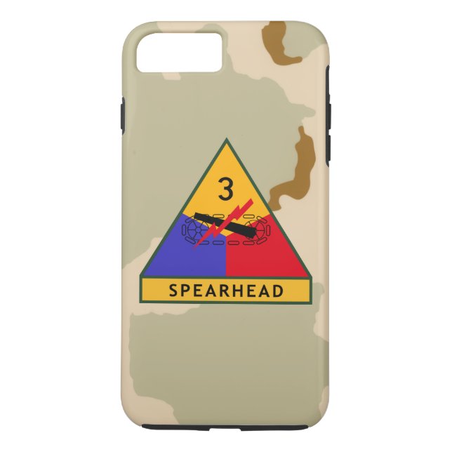 3:e pansardivisionen "Spearhead" ökenkamouflage Case-Mate iPhone Skal (Baksida)