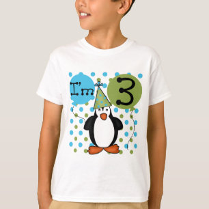 3:e Penguin Birthday Tshirts och Gifts