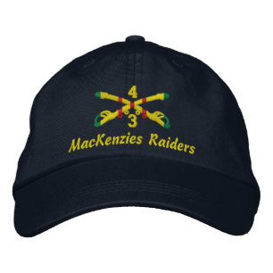 3:e Sqdn, 4:e kavalleriet Embroized Hat Broderad Keps