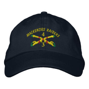 3:e Sqdn, 4:e kavalleriet Embroized Hat Broderad Keps