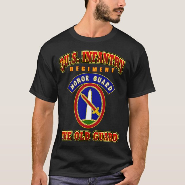 3:e USA:s infanteriregim hedrar det gamla gardet T Shirt (Framsida)