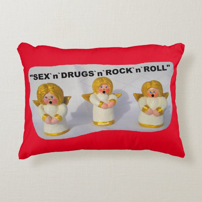 3 Engel -  Prydnadskudde (Framsidan)