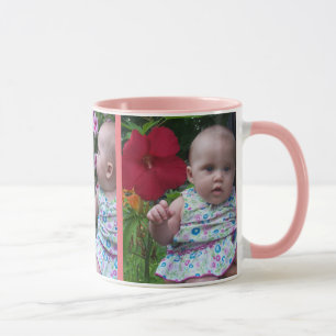 3 Enkel uppladdning av stora foton Rosa Bakgrund Mugg