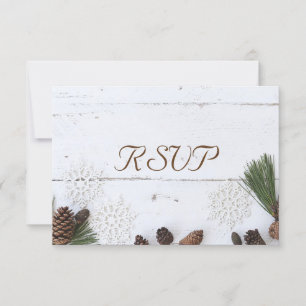 3 Entree Choice Winter Pinecone och Snowflake OSA Kort