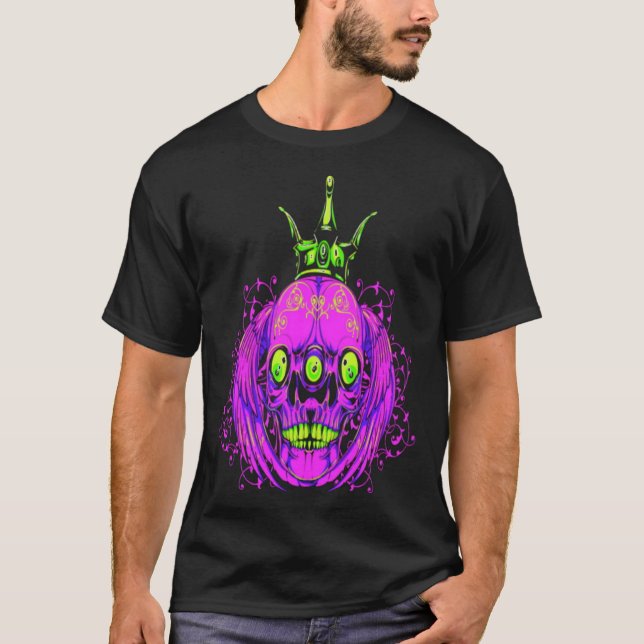 3 Eyed Skull T Shirt (Framsida)