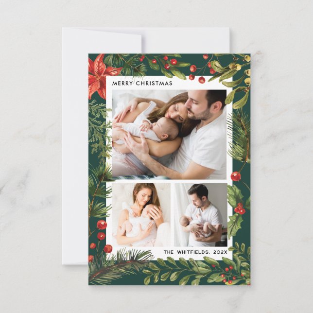 3-familjefoton Botaniska julfotingar Helgdagar (Framsida)