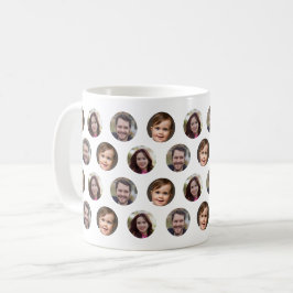 3 Familjemedlemmar Fotokollage Kaffemugg