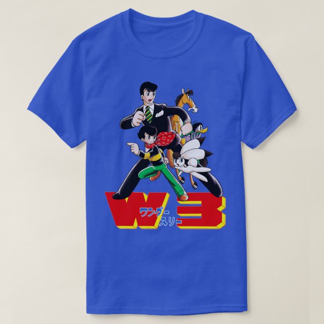  3 Fantastisk 3 Osamu Tezuka T Shirt (Design framsida)