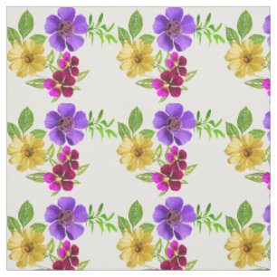 3 Färgade Blommor Tyg