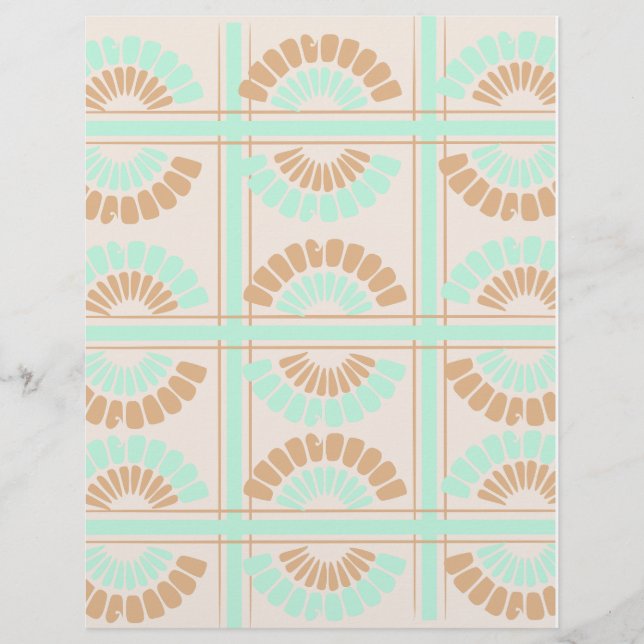 3 Färgmönster Scrapbookpapper: (Framsida)
