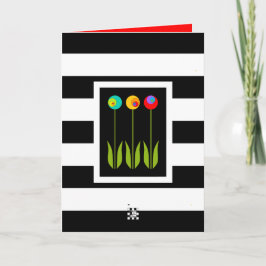 3 Fibonacci Flowers Birthday Kort