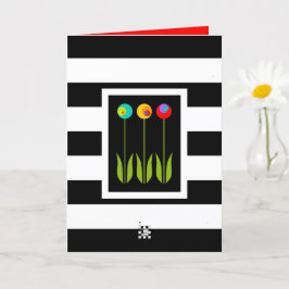 3 Fibonacci Flowers Birthday Kort