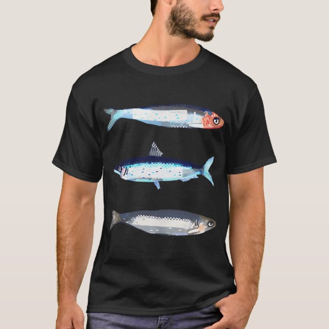 3 fiskar t shirt (Framsida)