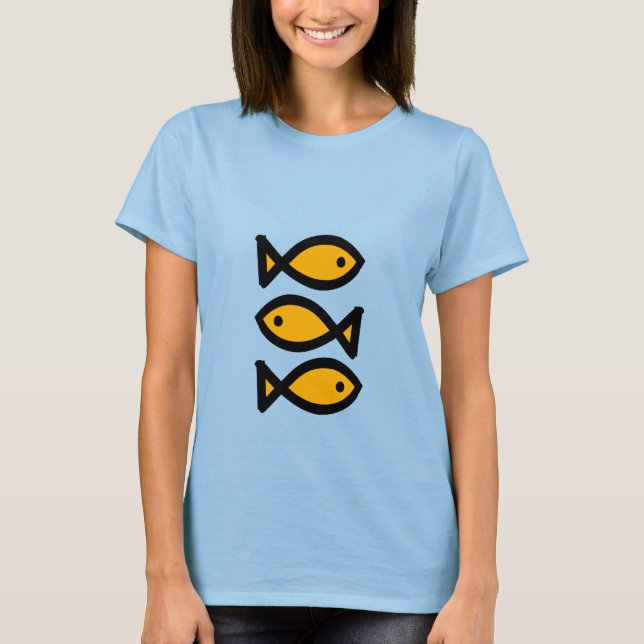 3 fiskar t shirt (Framsida)