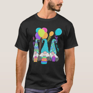 3 Födelsedag Gnomes födelsedagskummel, Presenter T Shirt