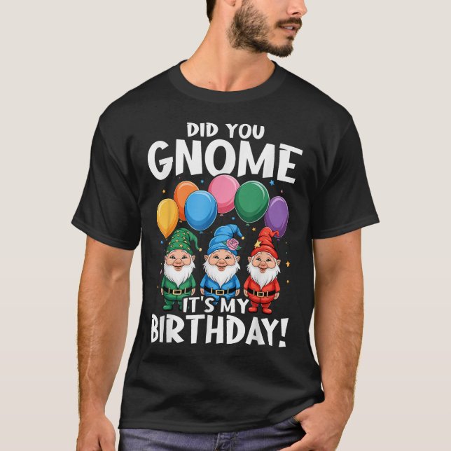 3 Födelsedags Tomtar Visste Du Att Det Är Min Föde T Shirt (Framsida)