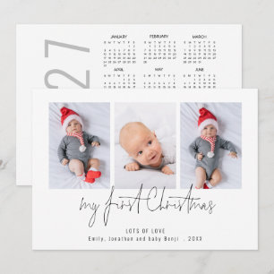 3 Foto 2027 Kalender Baby Första Julen