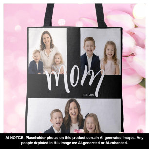 3 Foto Anpassat År Mors Dag Mamma Est År Tygkasse