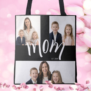 3 Foto Anpassat År Mors Dag Mamma Est År Tygkasse
