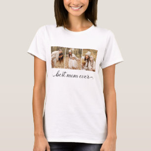 3 Foto Collage Bästa Mamma Någonsins Kvinnors T Shirt