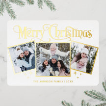 3 FOTO GNISTRA GOD JUL HÄLSNING GULD