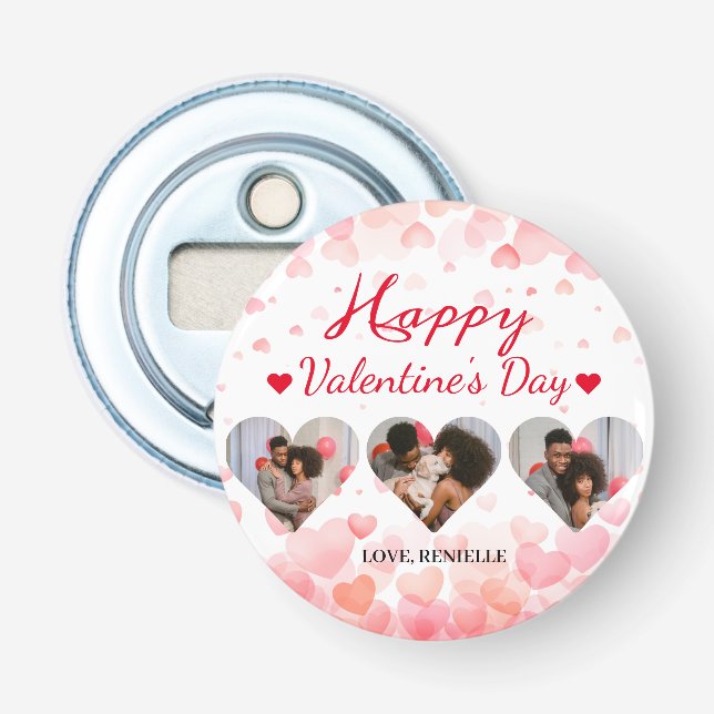 3 foto Heart collage valentines day par Flasköppnare (Framsidan)