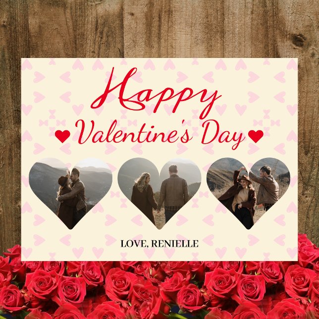3 foto Heart collage valentines day par Julkort (Skapare uppladdad)