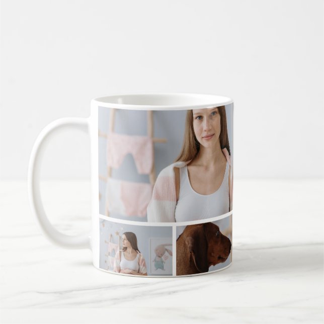 3 Foto Jul på väg Kommande Mamma  Kaffemugg (Vänster)
