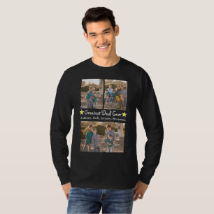 3 Foto Underbarare Pappa någonsin Fars dag Långärm T Shirt