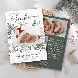 3 Fotokollage Birth Anouncement Baby Shower Meddelande