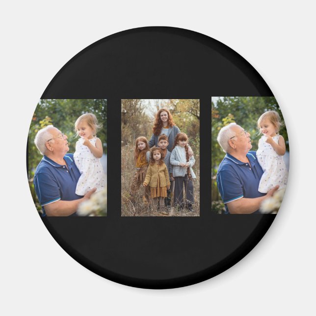 3 Fotokollage design - din egen Magnet (Framsidan)