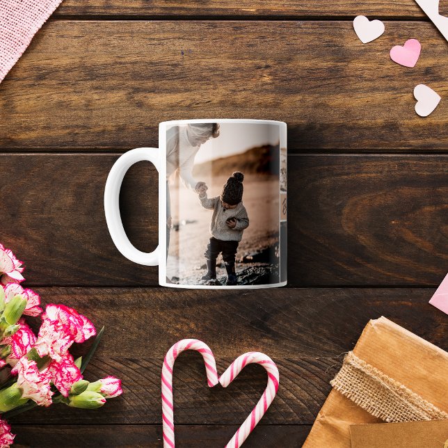 3 Fotokollage för Mors dag-kaffe Mugg (Skapare uppladdad)