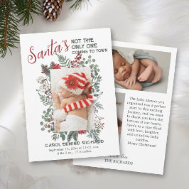 3 Fotokollage Jul Baby Birth Notice Meddelande