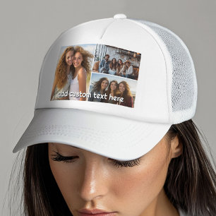 3 Fotokollage med 1 textrad Keps