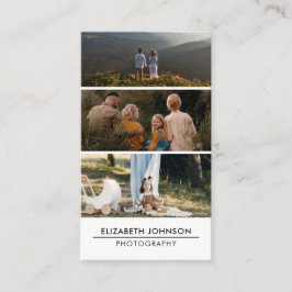 3 Fotokollage Modern Fotografi Visitkort