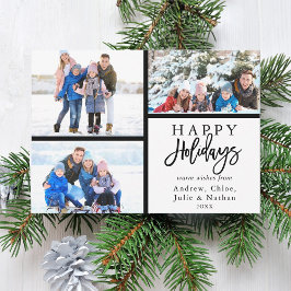 3 Fotokollage Modern Glad helg Julkort