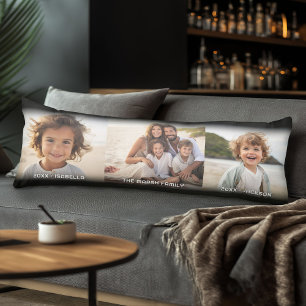 3 Fotomall Modern minimitext över foto Kroppskudde