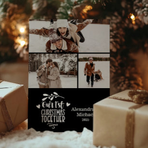 3 Fotominimalistisk första jul tillsammans Julkort