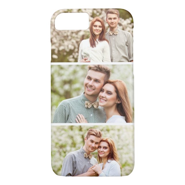 3 Foton | Anpassningsbar Fotokollage Case-Mate iPhone Skal (Baksida)