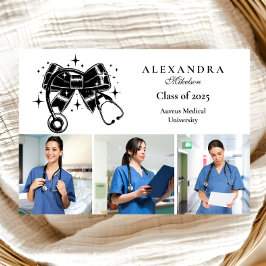 3 Foton Black Bow Nursing School Student Meddelande