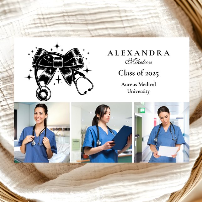 3 Foton Black Bow Nursing School Student Meddelande (Skapare uppladdad)