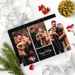 3 Foton Collage Glad helg jul Black Vykort<br><div class="desc">3 Photos Collage Glad helg jul Black-vykort</div>