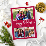 3 Foton Collage Glad helg Modern jul Vykort<br><div class="desc">3 Photos Collage Glad helg Modern julvykort</div>