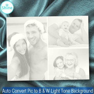 3 Foton Konvertera automatiskt Bild till B & W-lju Anteckningsblock