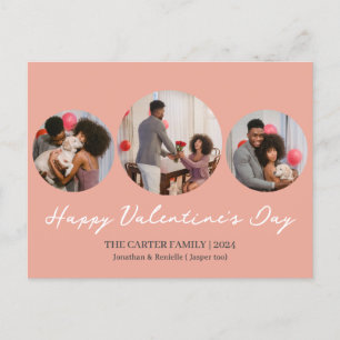 3 fotorunda kollage valentins dagsfamilj helg vykort