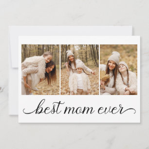 3 Fotoskollage Bästa mamma någonsin Kort