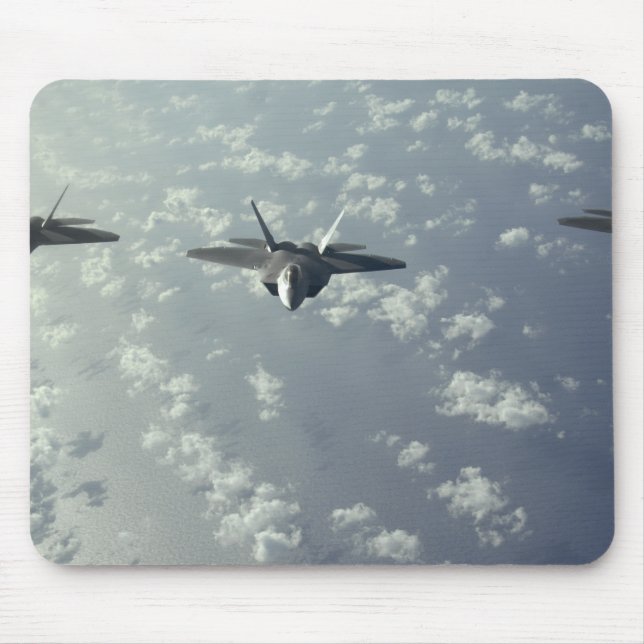3- frakters bildning av F- 22- Raptorer Musmatta (Framsidan)